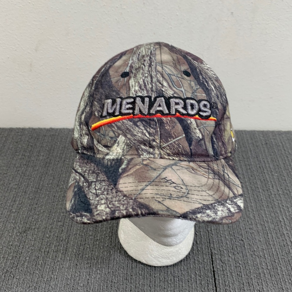 Menards 27 Baseball Hat Mens Adjustable True Timber HTC Camo USA Strapback Cap
